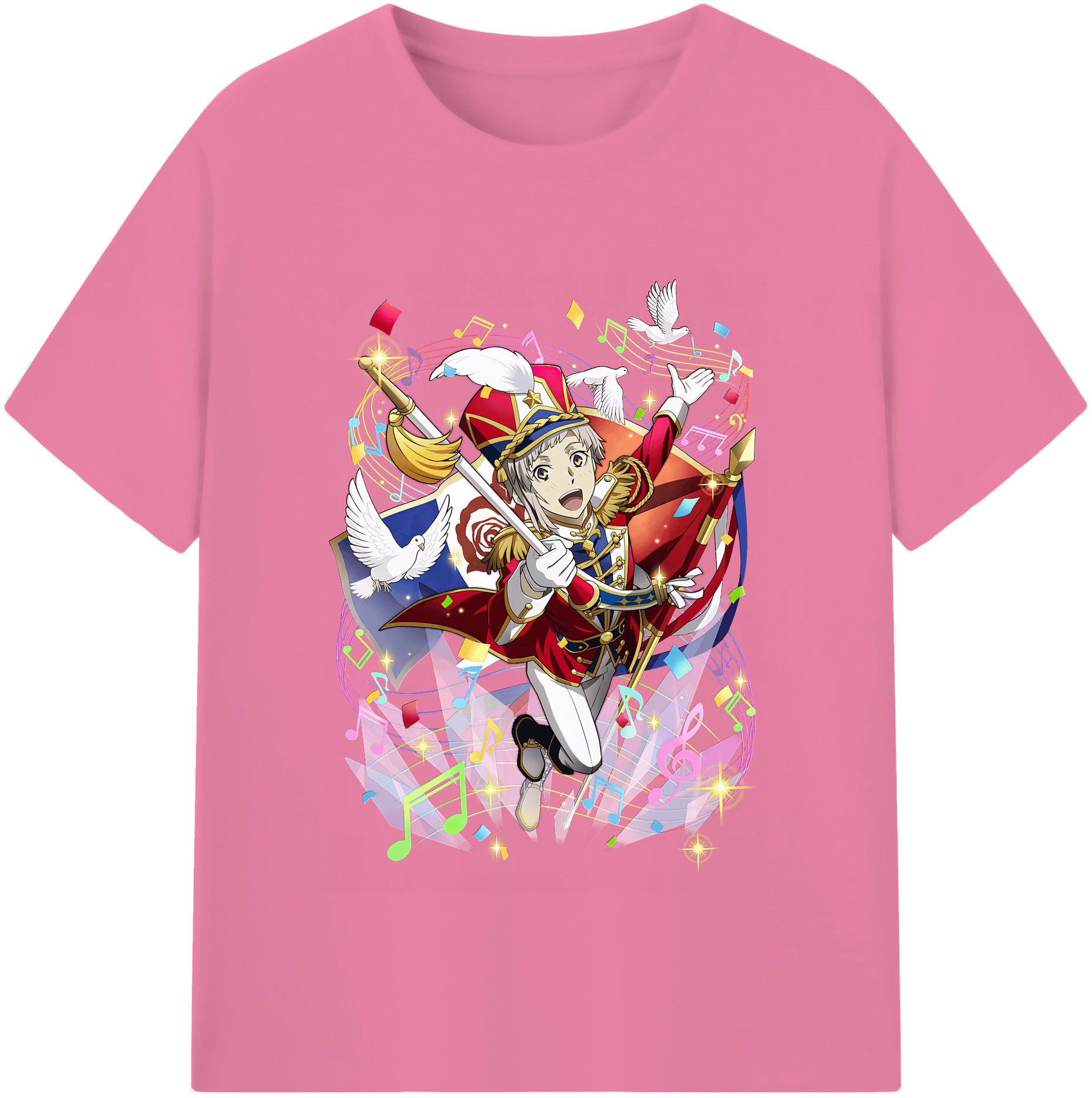 （画像用） 文豪ストレイドッグス Bungo Stray Dogs 綿100％半袖Tシャツ（フロントプリント）